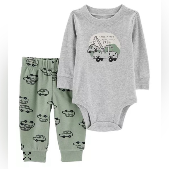 New With Tags ⭐️ Carter's Tow Truck 2-Piece Set 3M - Picture 1 of 6